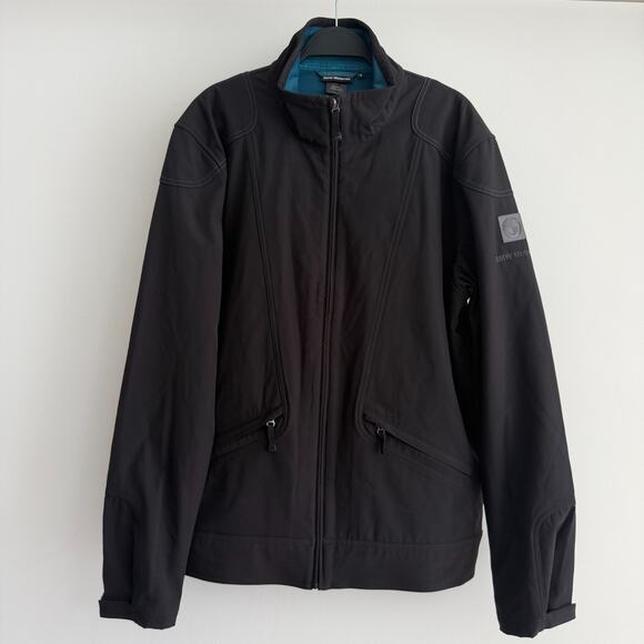 BMW Motorrad Club Jacket Mens XL Black Motorcycle Riding Full Zip Softshell - Picture 1 of 11